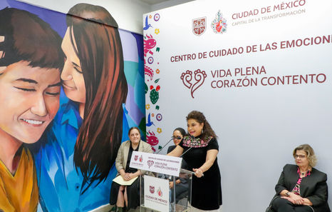 La Jefa de Gobierno, Clara Brugada, inauguró el primer centro de cuidado de las emociones en Tlalpan; afirmó que el bienestar emocional es prioridad