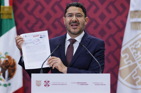 El jefe de gobierno, Martí Batres, presentó la denuncia ante la FGR contra juez federal que liberó a Fabián Osvaldo "N"