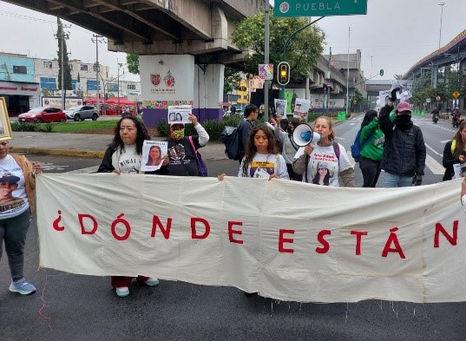 Familiares de desaparecidos se manifestaron en la Utopía Mixiuhca