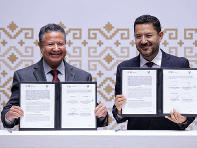 Firman gobierno capitalino y de Hidalgo, convenio marco de coordinación en diversas materias como tecnología e innovación
