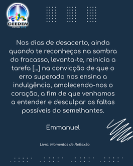 Momentos de reflexão Emmanuel