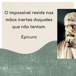 Mensagem filosofia Epicuro