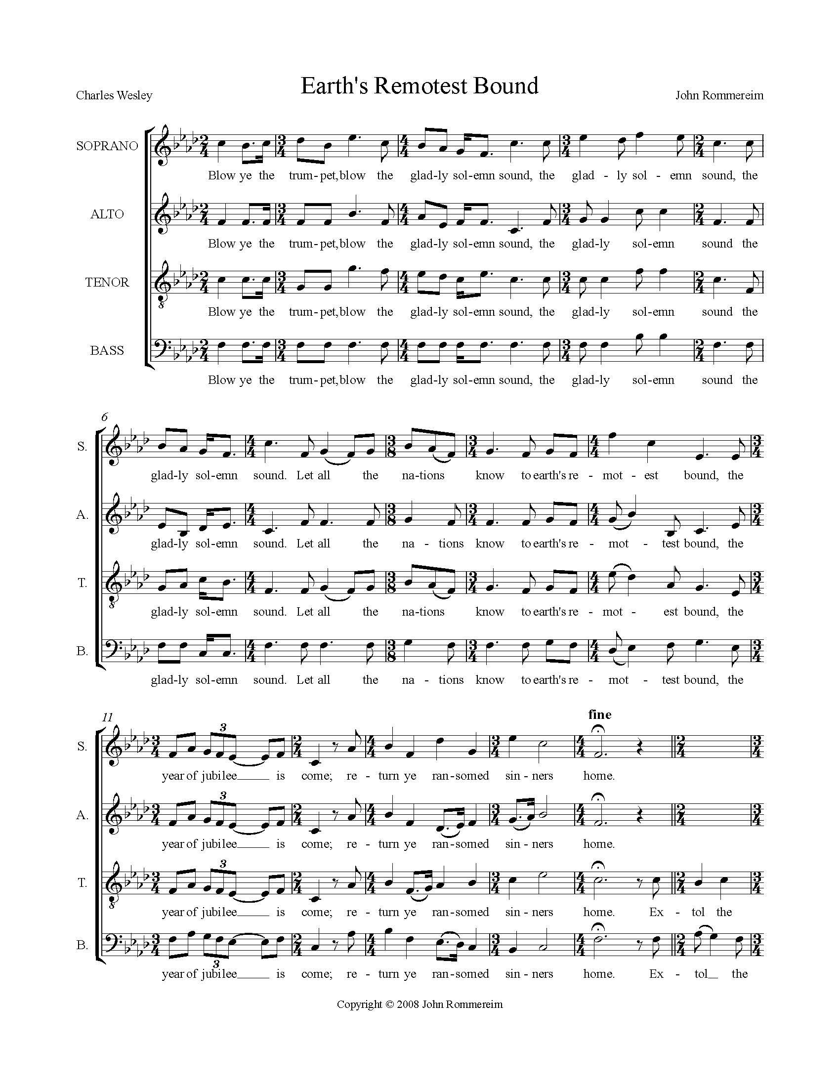 Earth's Remotest Bound