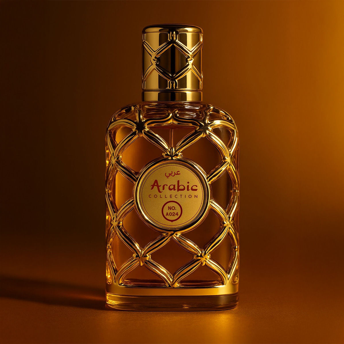 Perfume Árabe Royal Amber A024 25ml Fragrância Doce Amadeirada Premium