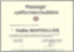 Certification Massage Californien-Su