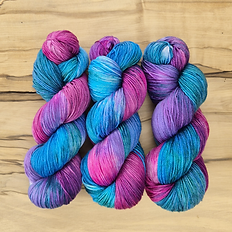 Royal Flush Purple, Blue and Pink Sock Yarn