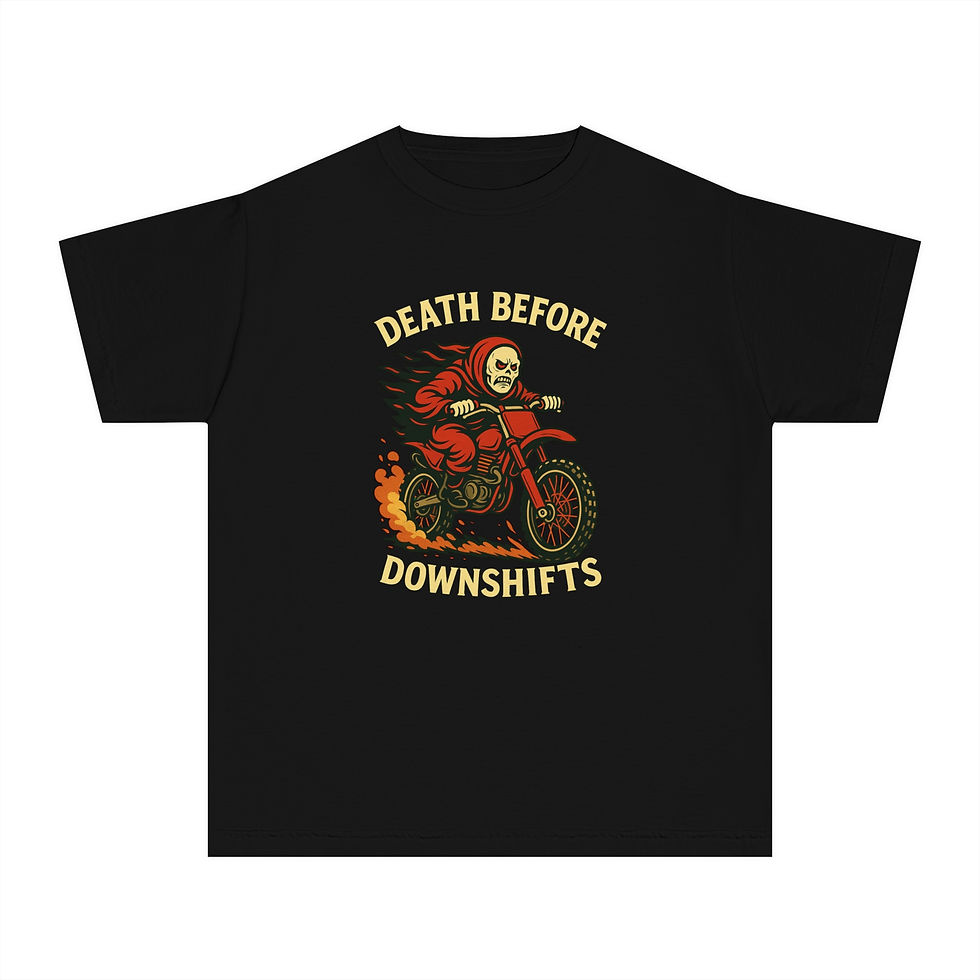 Thumbnail: Death Before Downshifts - Lil Rippers Tee