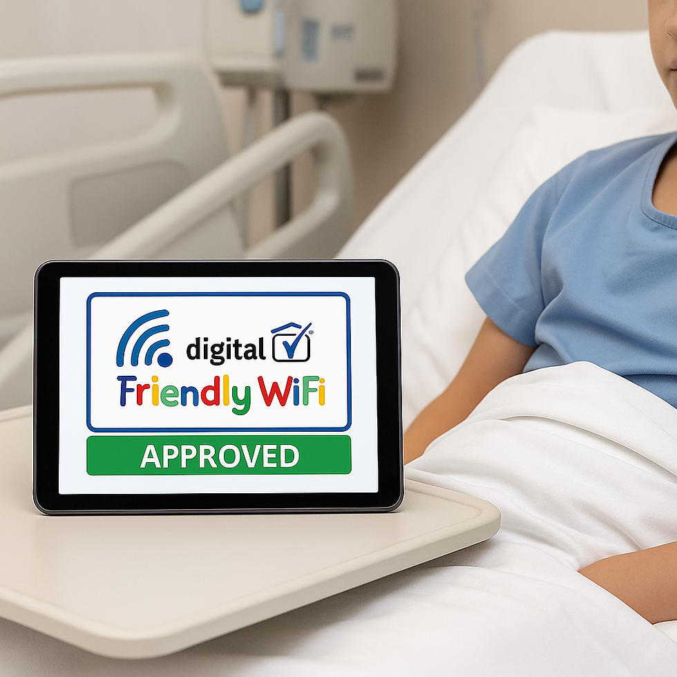 Tablet at Hospital Bed