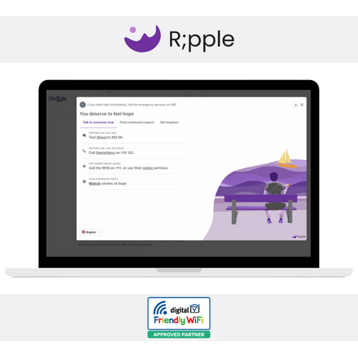 Friendly WiFi Welcomes R;pple Suicide Prevention as Our Newest Partner