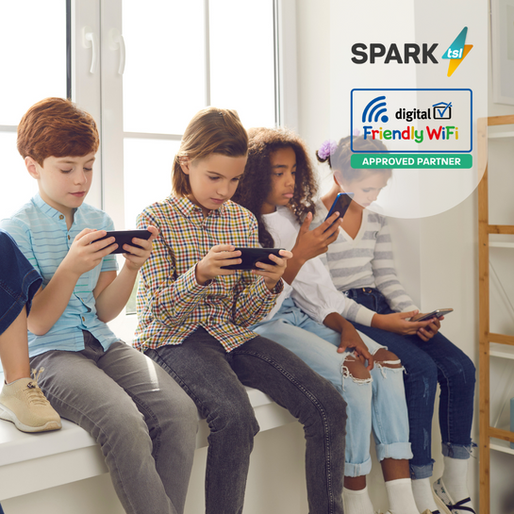 children using phone