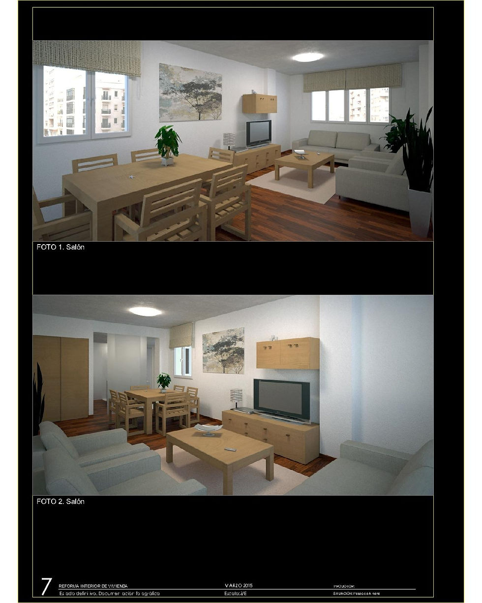 Miniatura: Proyecto de Reforma interior de vivienda (piso). Archivos editables
