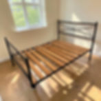 Black Metal Double Bed Frame A$100