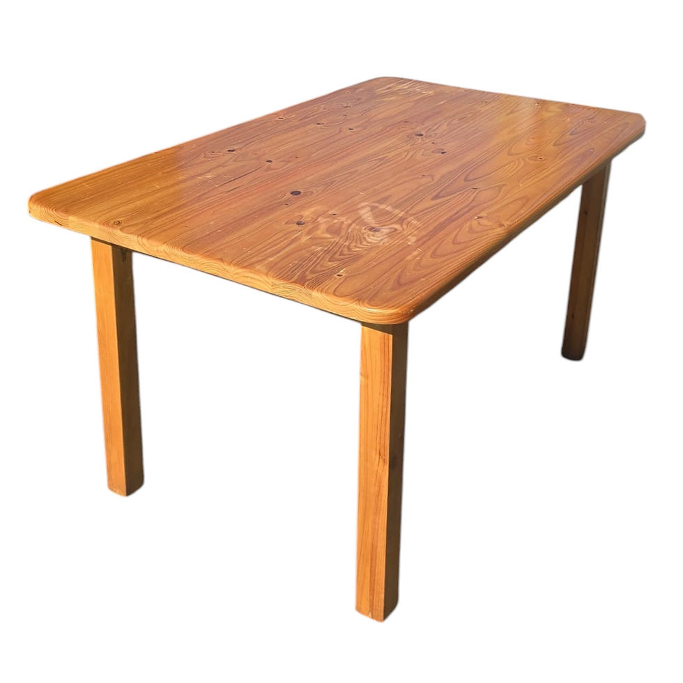 Solid Wooden Dining Table Set With Six Matching Chairs (1)