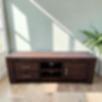 Dark Wood TV Unit - Entertainment Unit (Dimensions: 60x180x48) AU$135