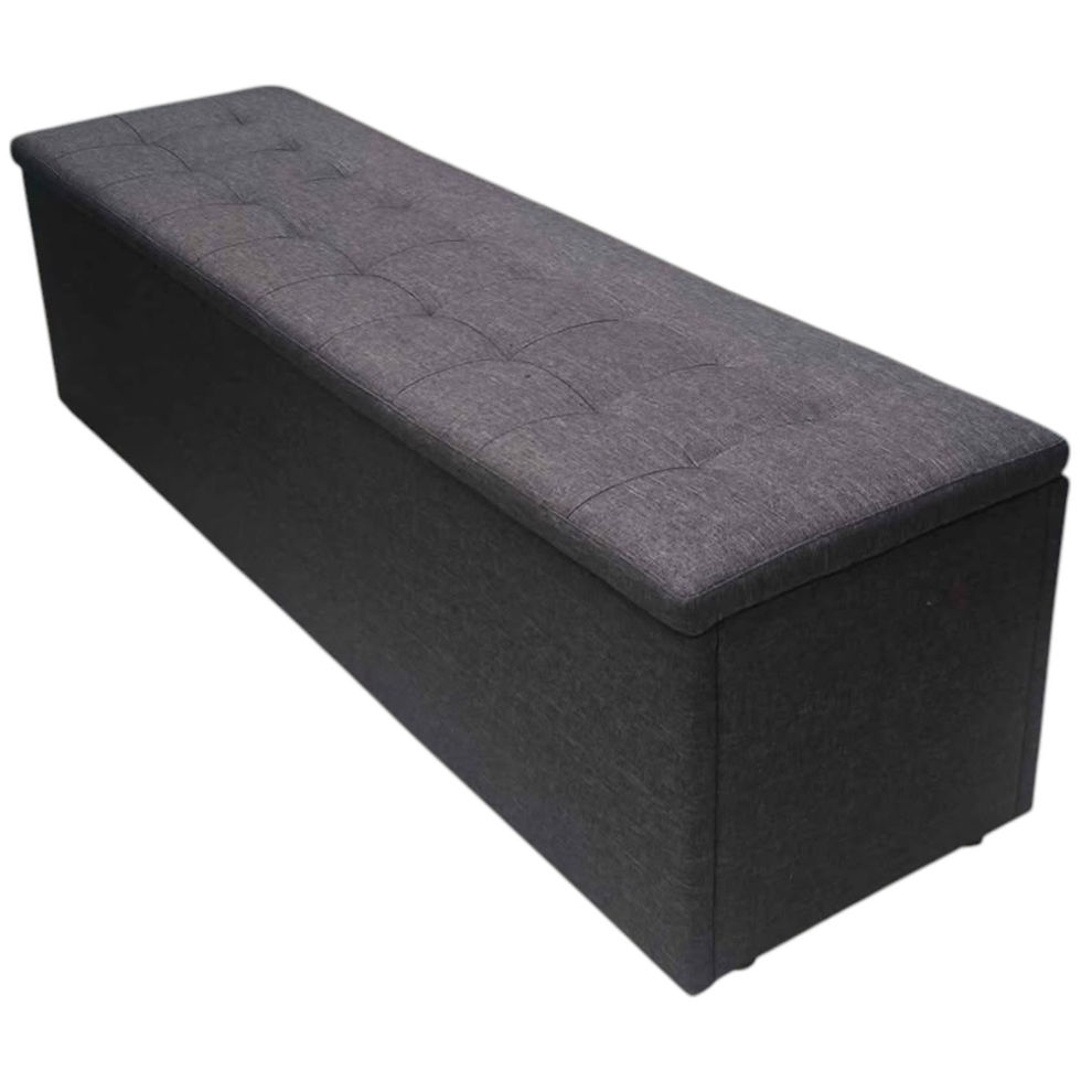 Oikiture 140 cm Storage Ottoman Blanket Box Foot like new🚛40x140x40 AU$79