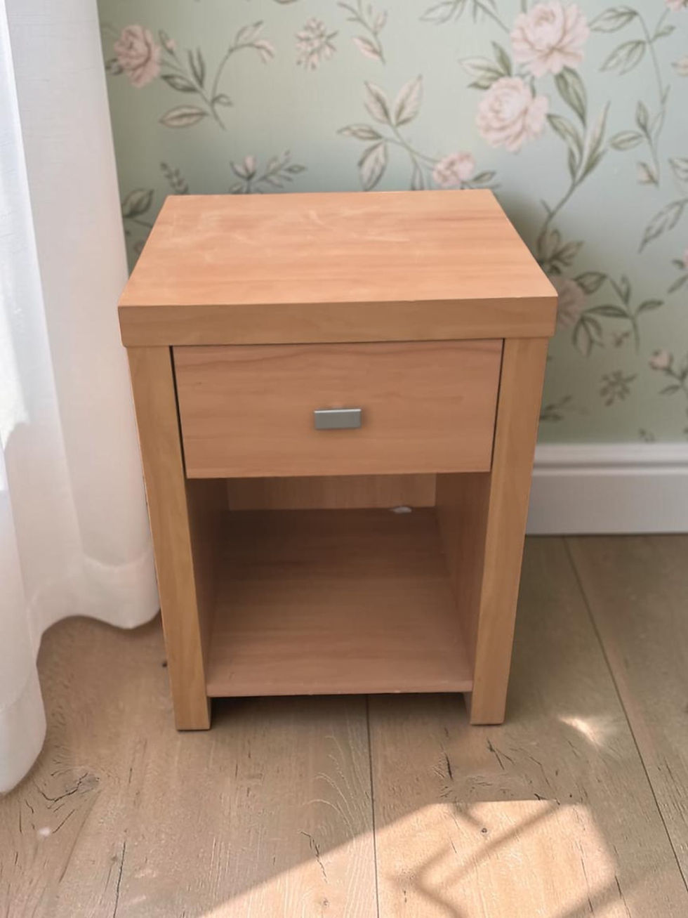 Light Wood Bedside Table (54x39.5x38) AU$75