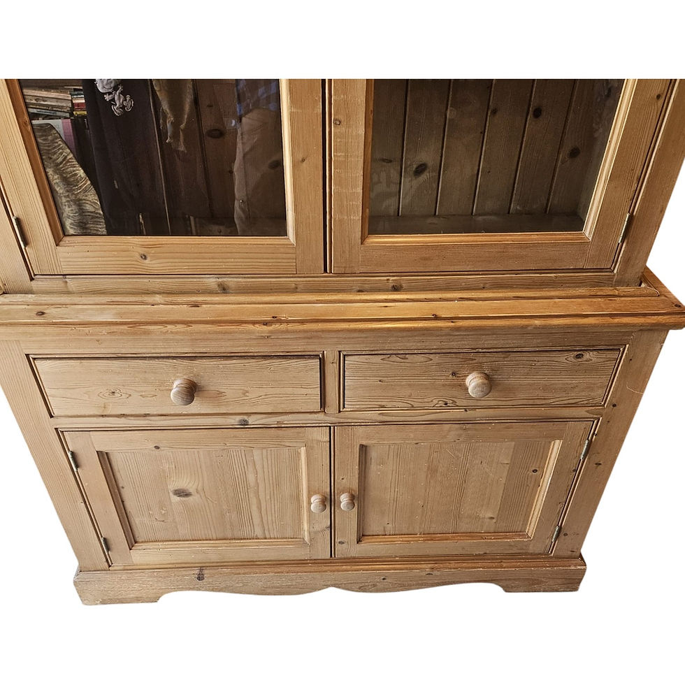 Thumbnail: Farmhouse Style Pine Wood Dresser (Dimensions: 205x130x43)