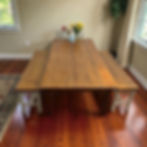 Rustic Farmhouse Table Set With Two Matching Benches AU$299 · In stock