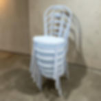 White Metal Bentwood Style Chairs - Priced Each