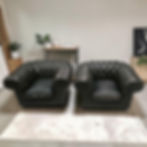 Chesterfield chairs x2 H70 W120 D96 299$
