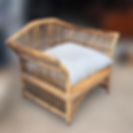 Cane Outdoor Arm Chair with Cushion