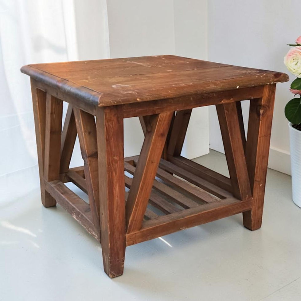 SOLID Wood Side Table (Dimensions: 50x60x60) (Priced Each) AU$75