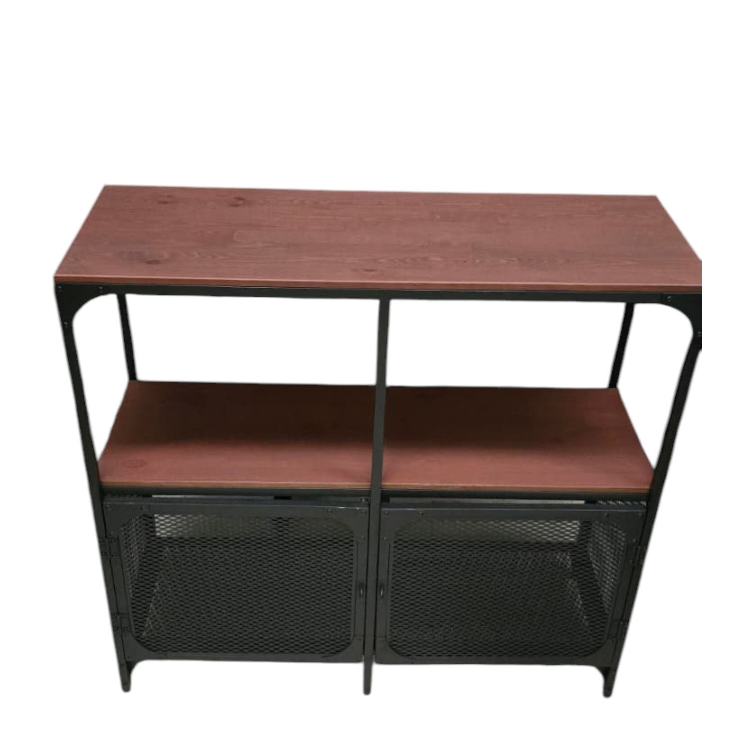 IKEA FJALLBO Shelving Unit In Black (Dimensions: 100x95 Cm)