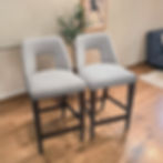 Fabric-Upholstered Bar Stools X4 AU$150