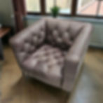 Nicolla Leather Stationary Chair (Dimensions: 77x86x86) AU$299