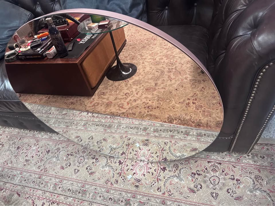 Thumbnail: Contemporary Wall Mirror Suitable for Living Rooms and Hallways