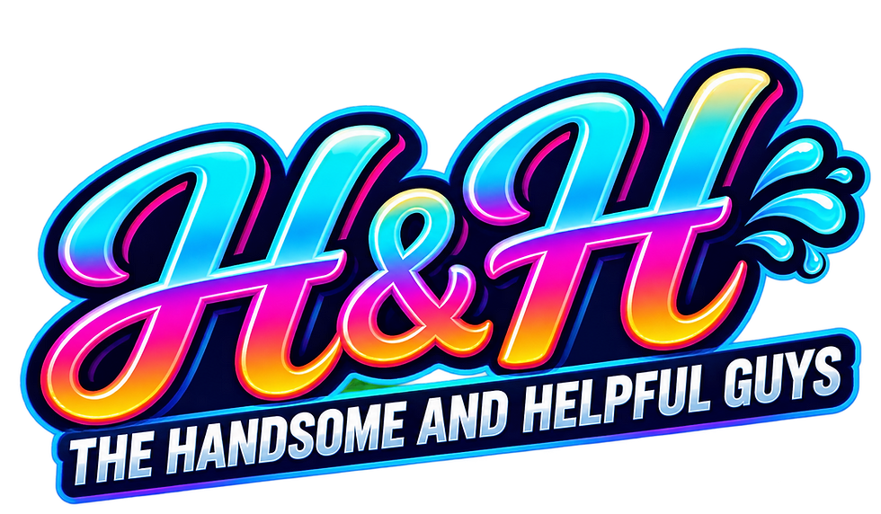 H&H Home Services neon logo
