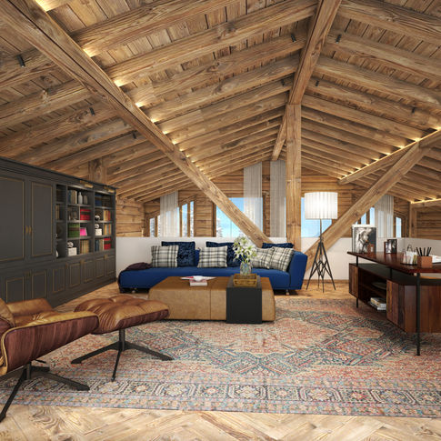 Private Office, Chalet Design, Holiday home, soft furnishing selection, furniture selection, styling, Feature lighting, Designed by the Melbourne based award winning Interior Zoe Victoria
