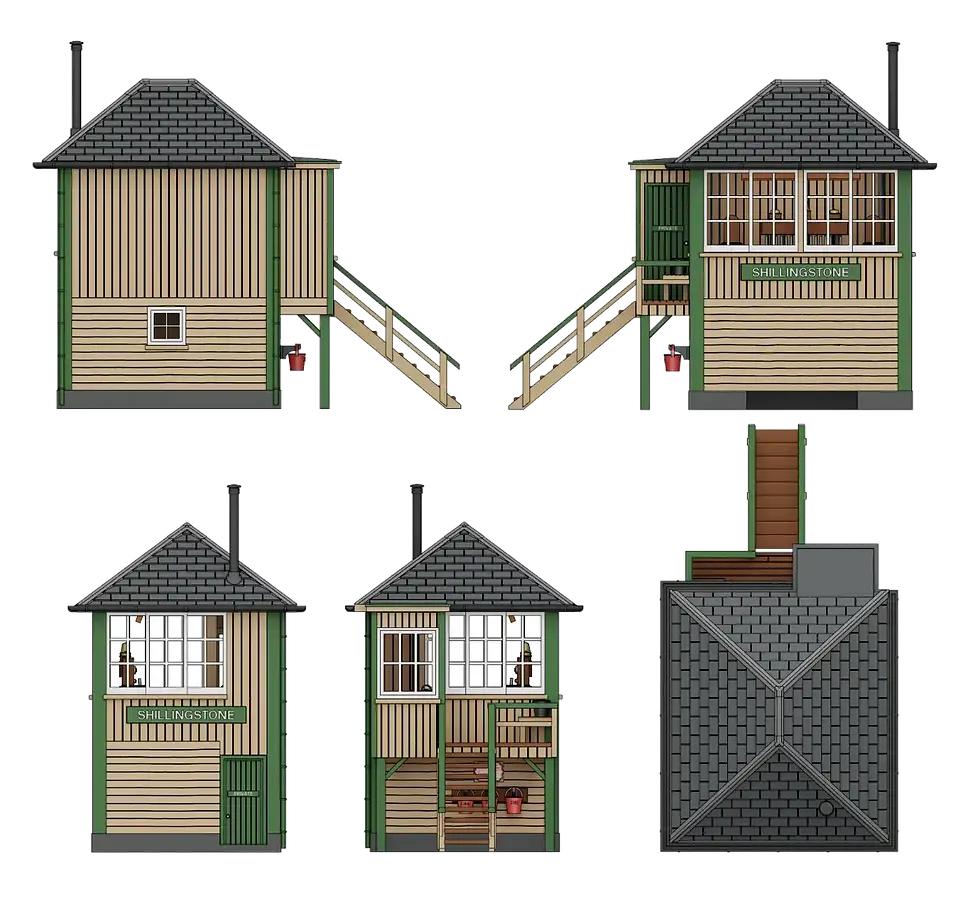 Thumbnail: Shillingstone Station Signal Box Model Views