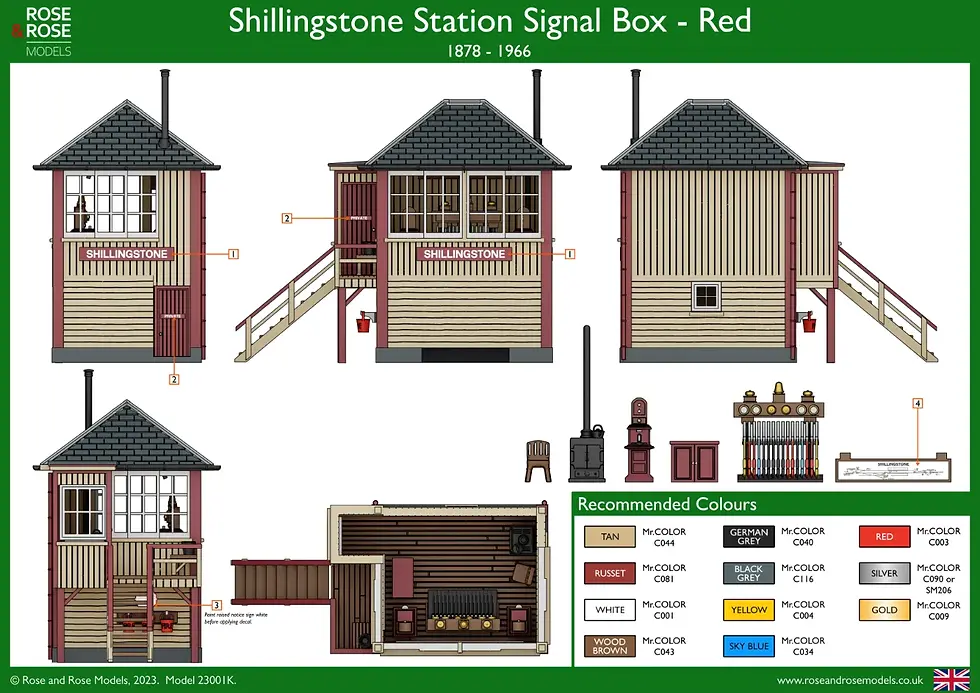 Thumbnail: Shillingstone Station Signal Box Scheme Red