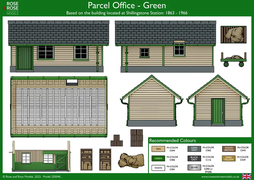 Thumbnail: Shillingstone Station Parcel Office Model Scheme Green