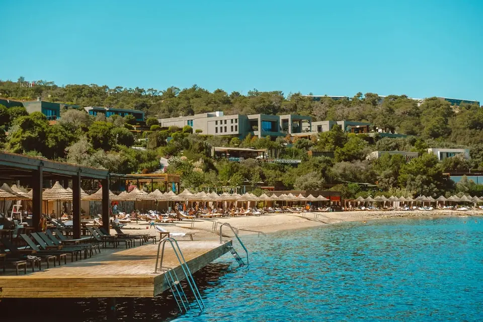 Sea access from sunbathing platform at Mandarin Oriental Bodrum