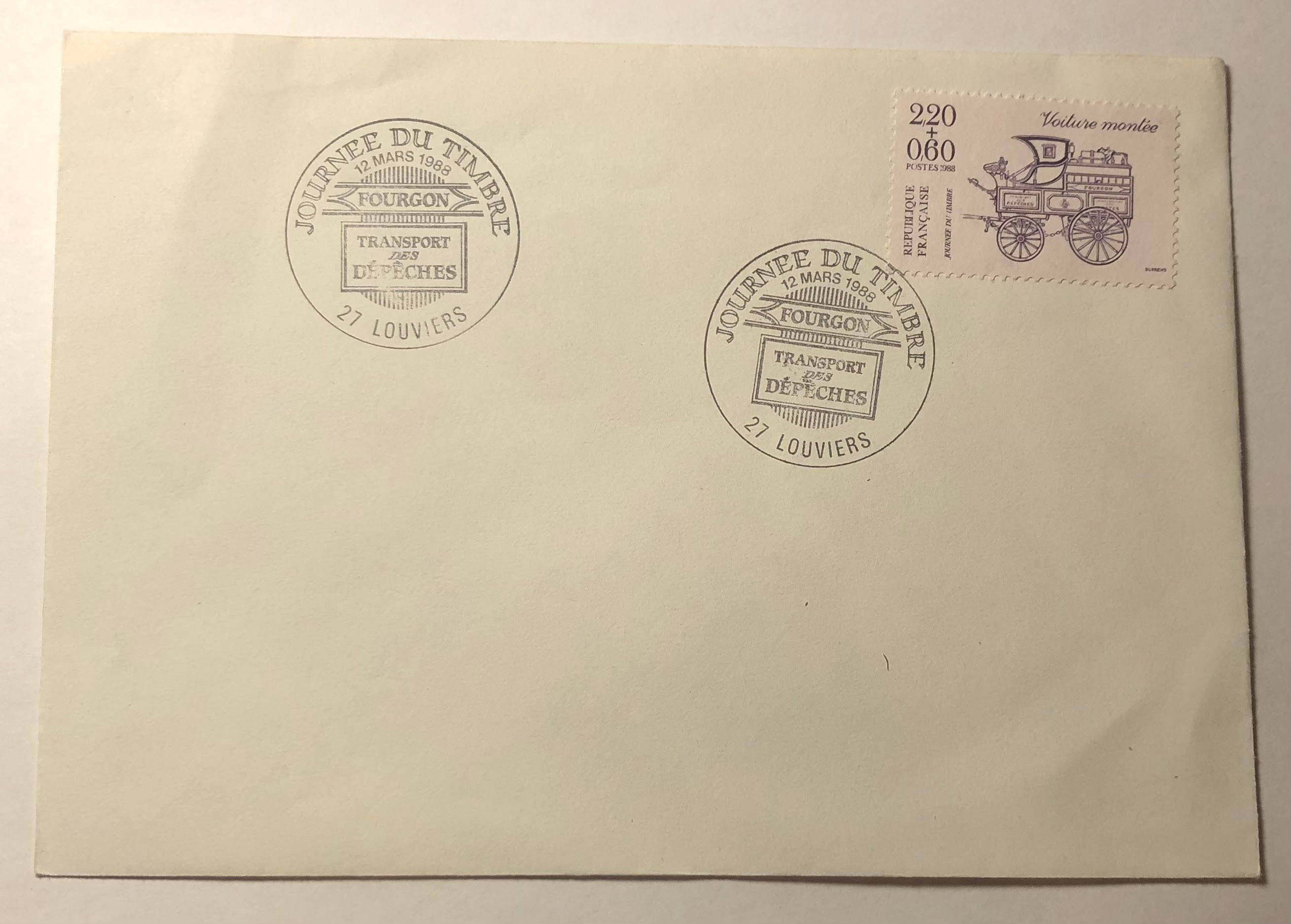 Lettre vierge – Journée du Timbre 1988