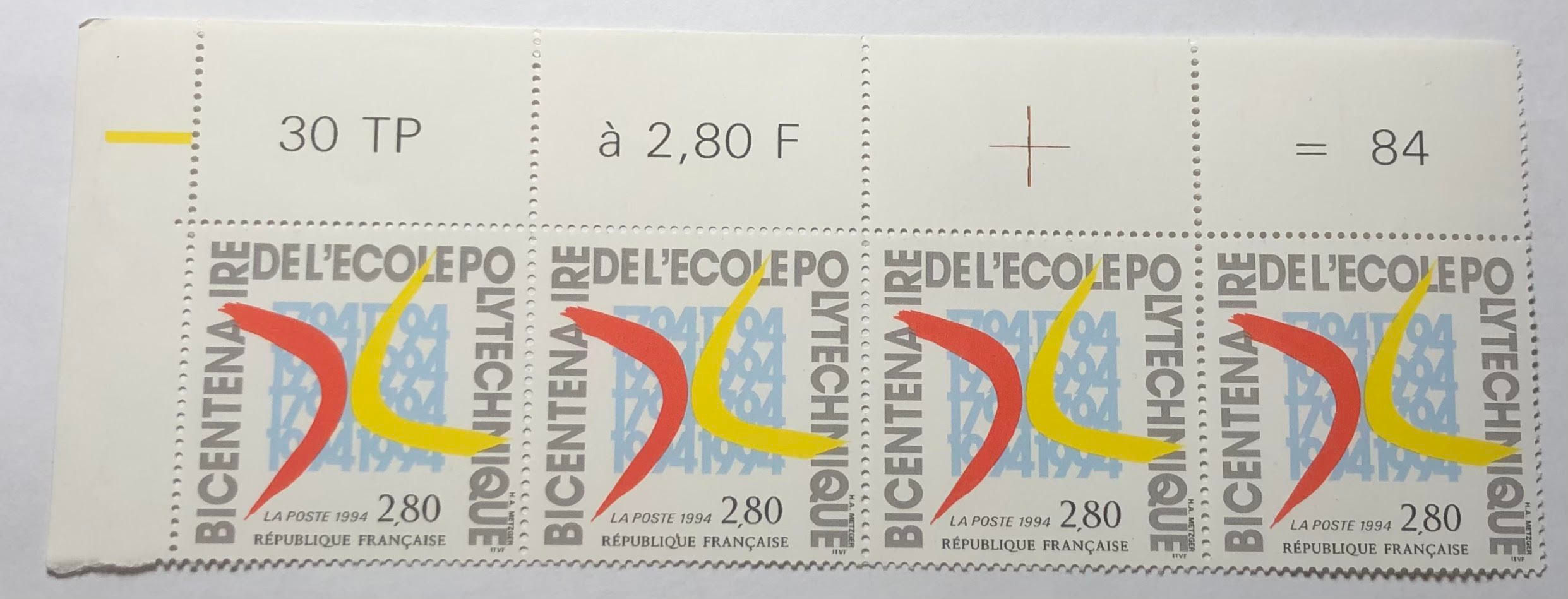 Bloc de 4 timbres n°2862 neufs**