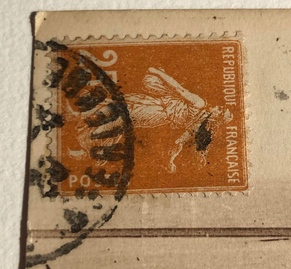 Miniature : Carte postale Entrée du Paquebot « Paris » le Havre sur Semeuse n°235