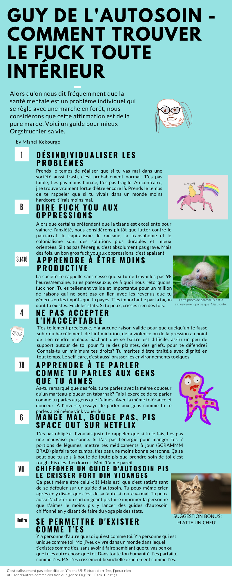 guide d'autosoin de la page facebook OrgStruCo