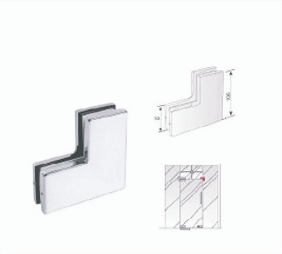 مفصلة زاوية حجم صغير 106 ملم