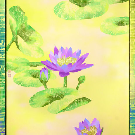 李依恬_生-水月鏡花 Ⅴ_綜合媒材
LI, YI TIAN_Sheng(Birth & Life):  Mirage Ⅴ_Mixed Media