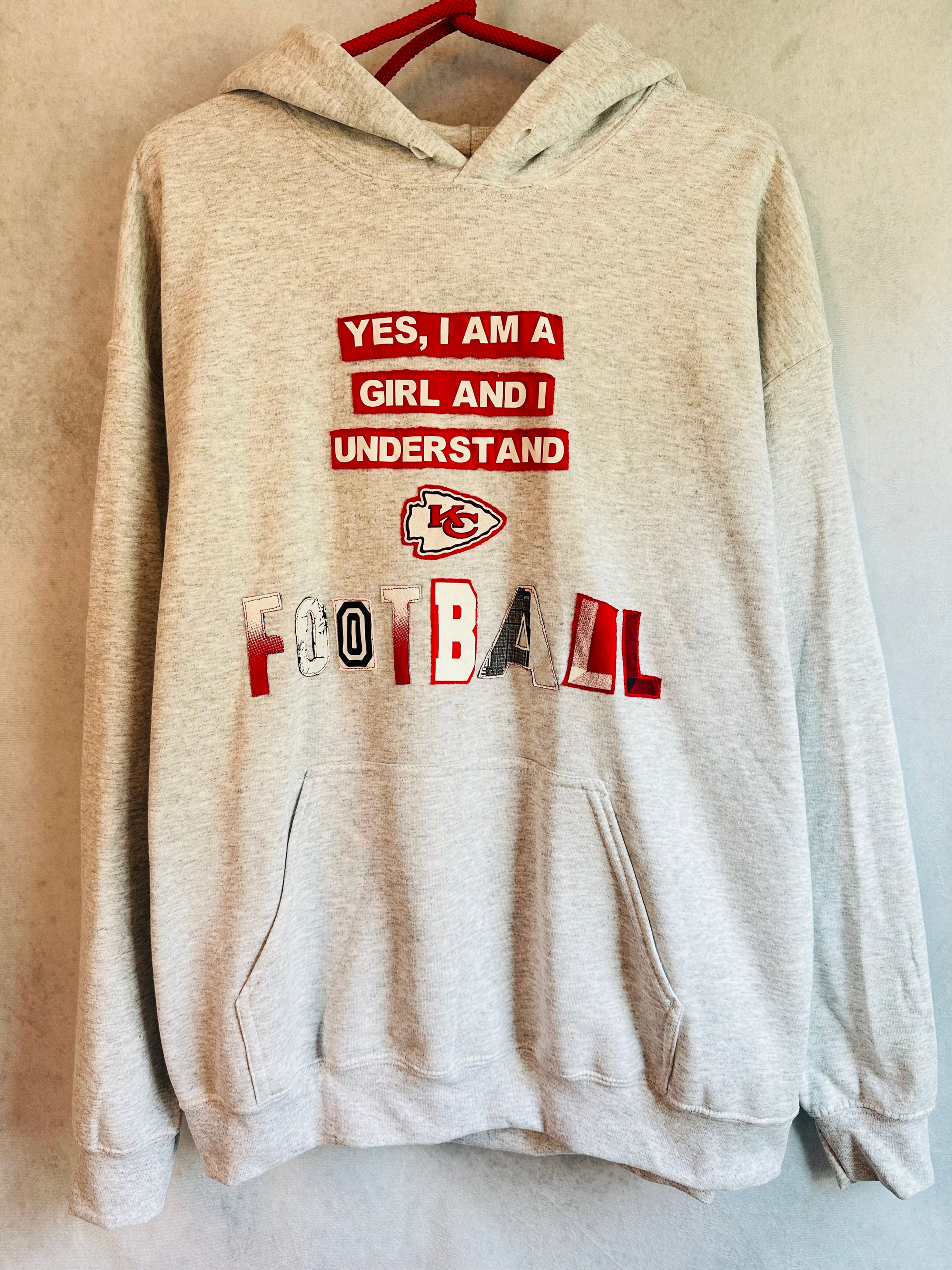 Rework I'm a Girl Chiefs Football Hoodie
