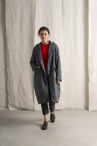 H+ HANNOH WESSEL ホワイト ロングコート 36 Hannoh Wessel - French