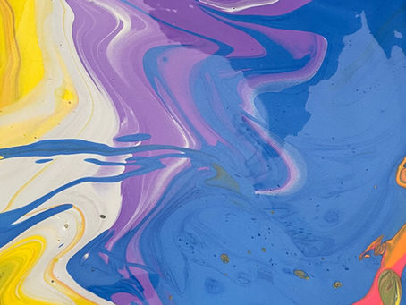 Acryl Pouring gießen Bild 