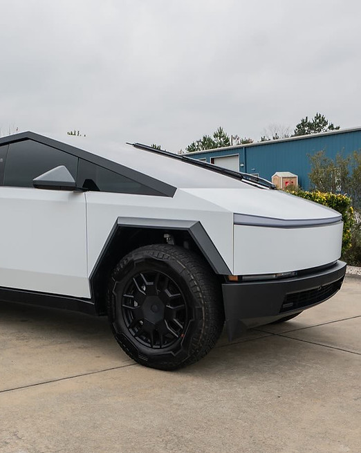 Tesla cyber truck full body paint protection film and ceramic coating