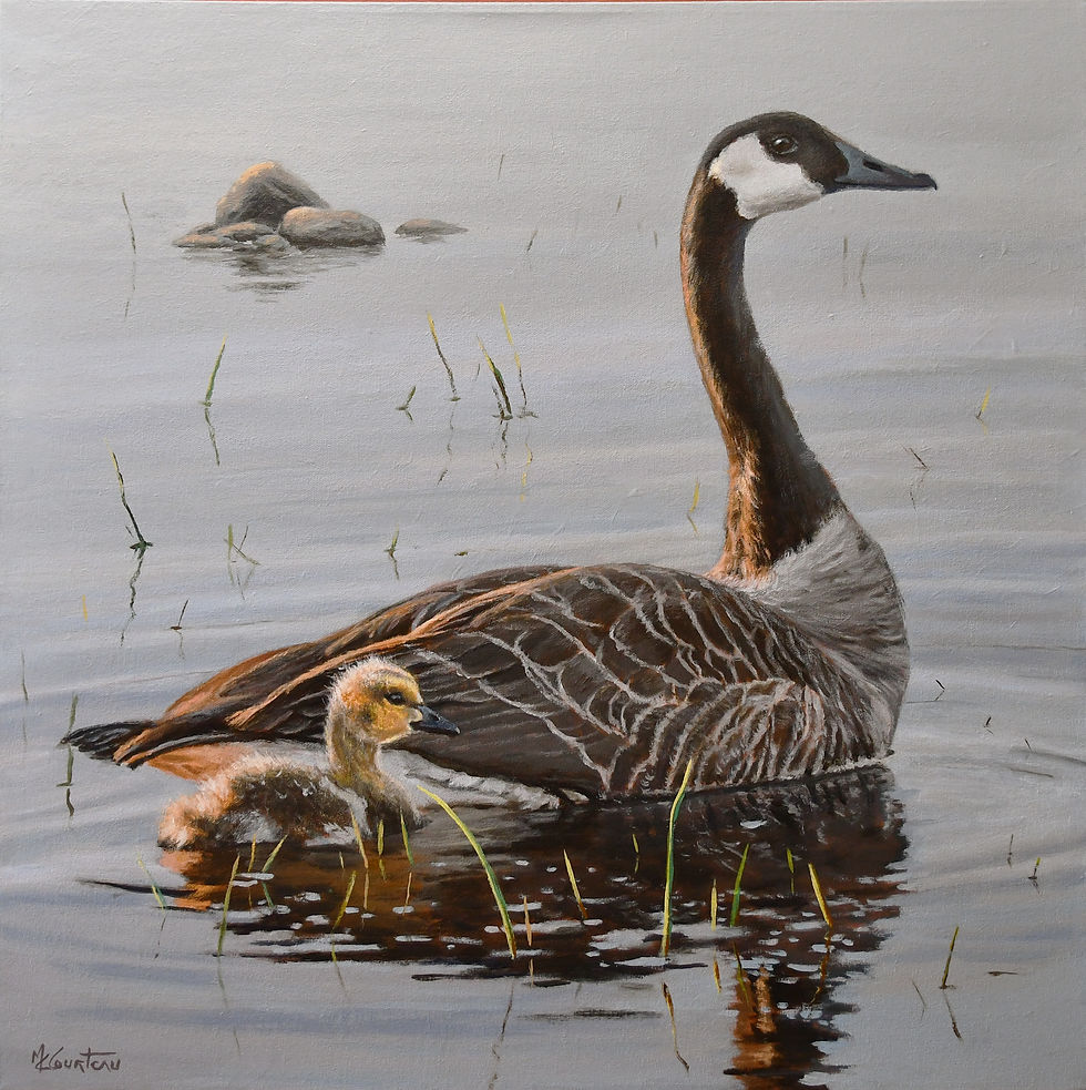 Ballade avec maman 24X24