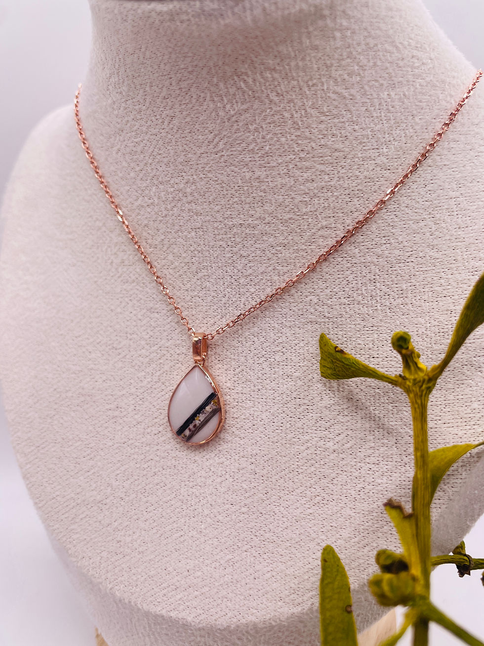 Tropfenanhänger mit Asche/Haarsträhnen