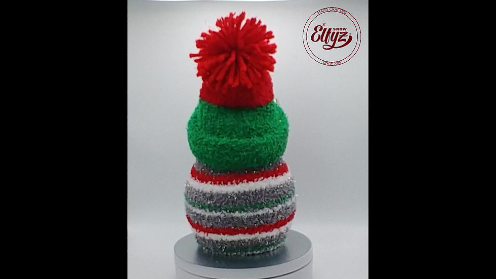 Nose So Bright, a 3d printed, hand decorated snowman, from Snow Elfyz!