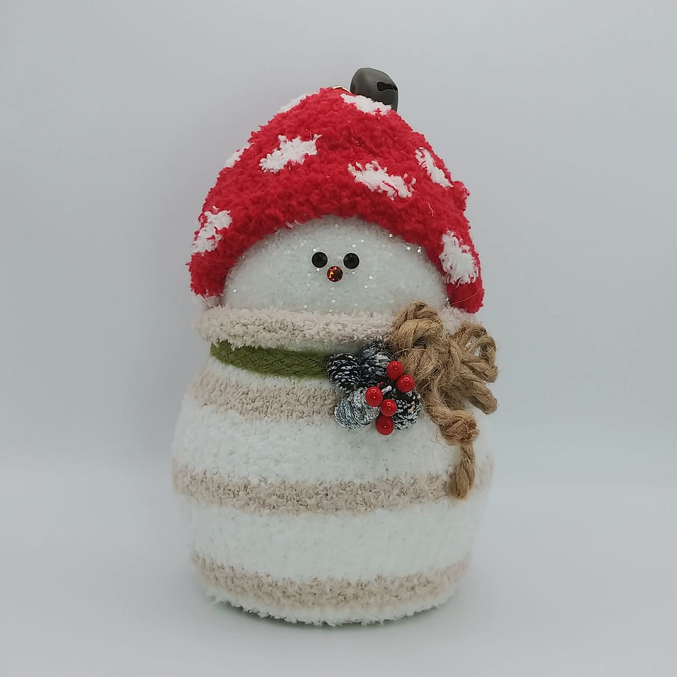Merry Mushroom, a 3d printed, hand decorated cottage core style from Snow Elfyz!